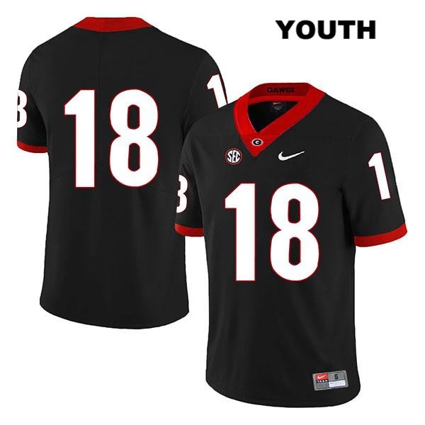 Georgia Bulldogs Youth Brett Seither #18 NCAA No Name Legend Authentic Black Nike Stitched College Football Jersey HUM6156ZJ